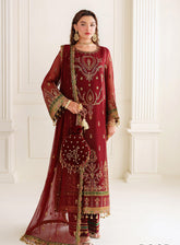 Dua By Alizeh Embroidered Chiffon 3 Piece Unstitched Suit AFB24DV3 D-3023 ROOP